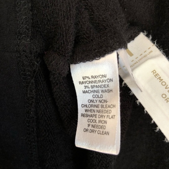 Lou & Grey Signature Soft Tie Shoulder Dress Black medium short sleeve casual - Picture 6 of 7